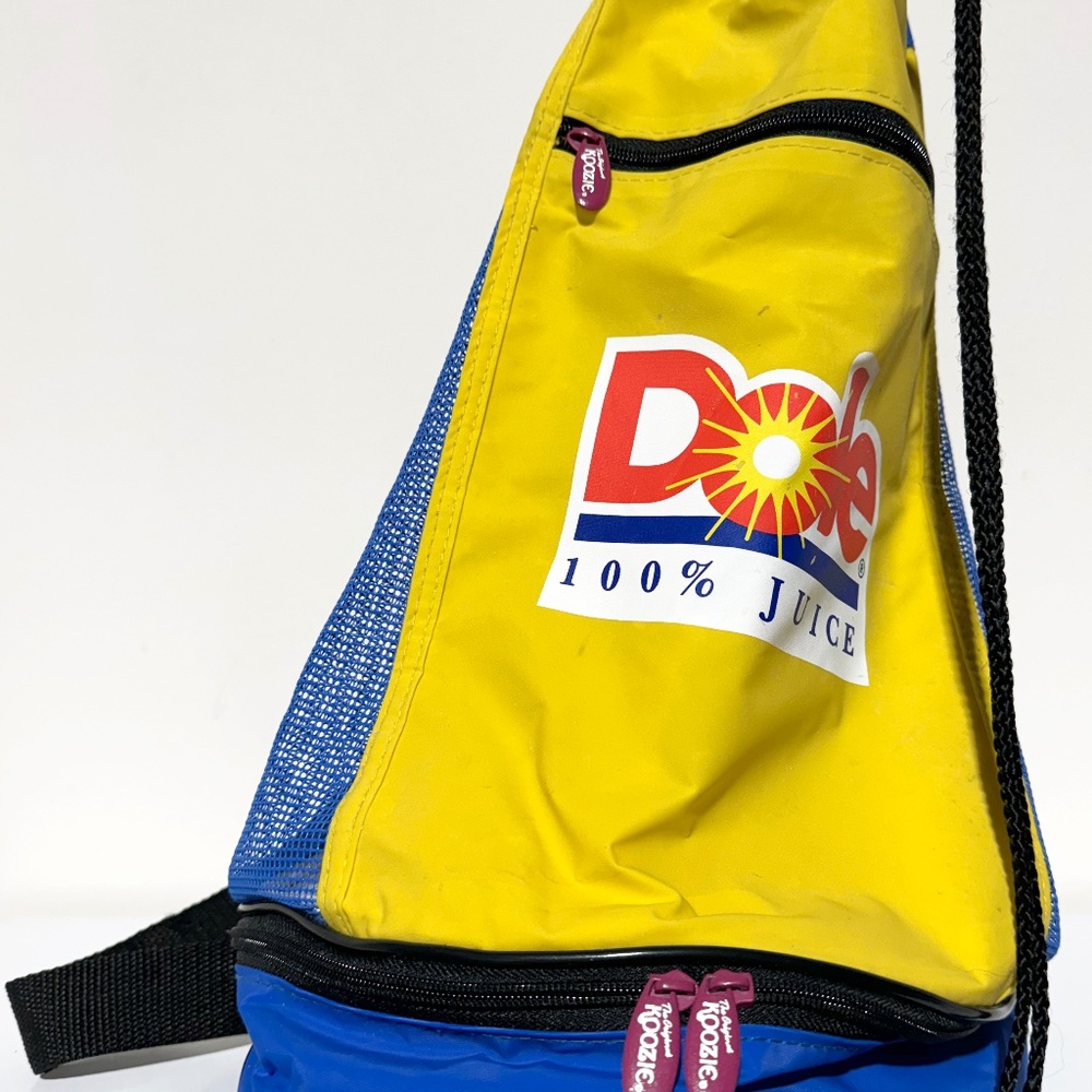Rare Vintage The Original Koozie Dole 100% Juice Cooler Beach Bag w/ Strap 14”